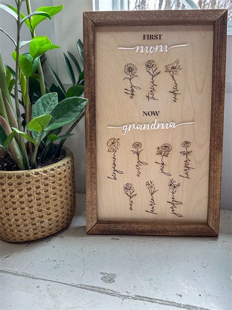 First Mom, Now Grandma Sign – Lakeside Creative