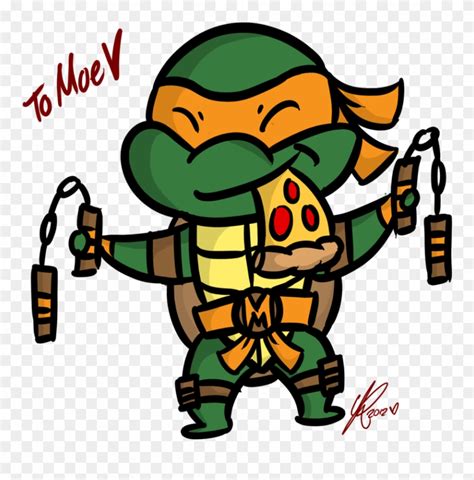 Turtle Clipart Michelangelo - Michelangelo Ninja Turtle Drawing - Png ...