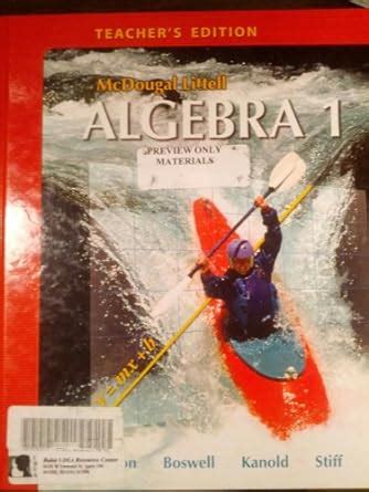 McDougal Littell Algebra 1, Teacher's Edition: Ron Larson, Laurie ...