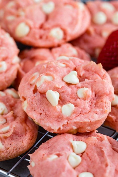 strawberry cake mix cookies 7