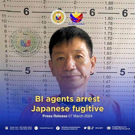 BI arrests a Japanese fugitive who is charged for stealing cash cards