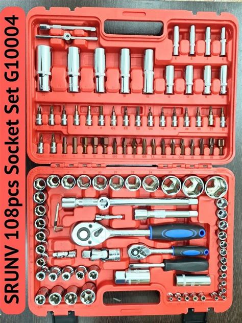 mini ratchet socket set stainless steel  piece  erode id