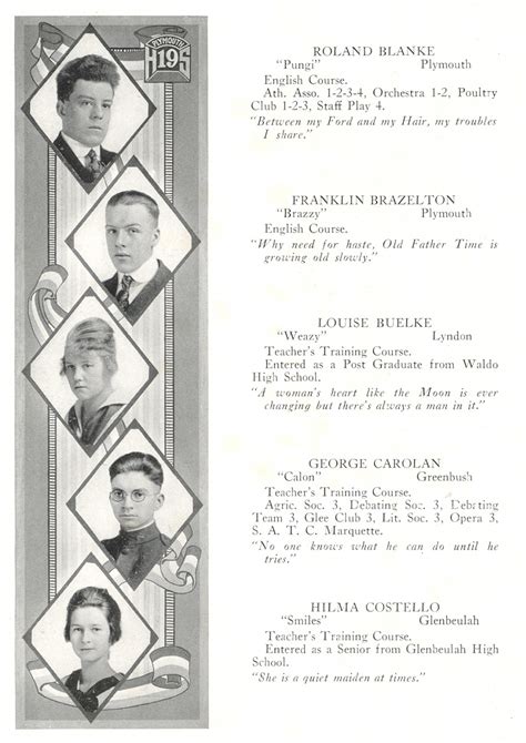 1919 Plymouth High School Yearbook