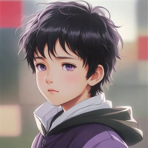 Menino De Anime Bonito - Caracter de menino de anime bonito para avatar e ilustração 2D | Foto ...