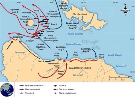 Desembarco de Guadalcanal (1942-1943) | Historia de la Humanidad Amino