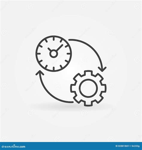 Linha ícone Da Produtividade Ilustração do Vetor - Ilustração de