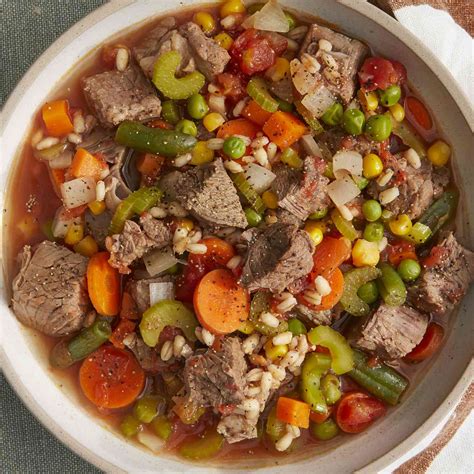 vegetable beef soup recipe  barley  aidan zichy woinarski blog