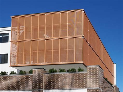 perforated brass sheets  architecture decoration