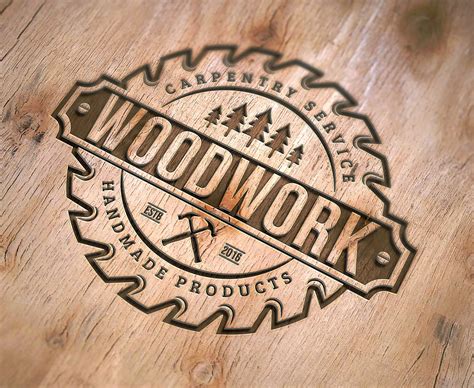 Logo Design Woodwork and Carpentry Logo Custom Logo - Etsy