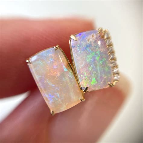 Opal Earrings | Rare Opal Earrings | NIXIN Jewelry