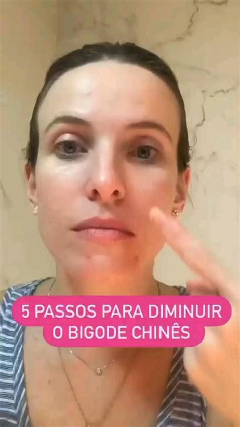Como Diminuir O Bigode Chinês - 😌5 passos para diminuir o bigode chinês 🥰 | Ioga facial, Massagem ...