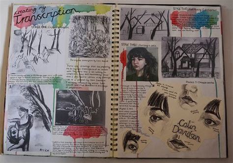 sketchbook pages inking techniques - Google Search | Observational ...