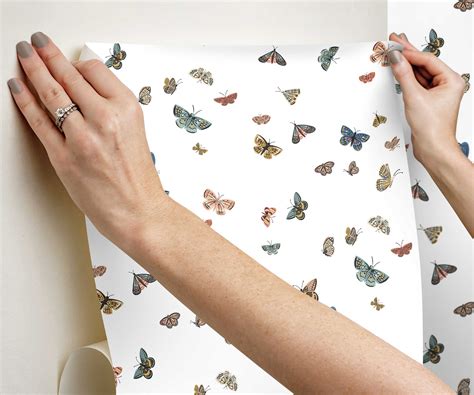 Butterfly House Peel & Stick Wallpaper - Light Blue – Rifle Paper Co