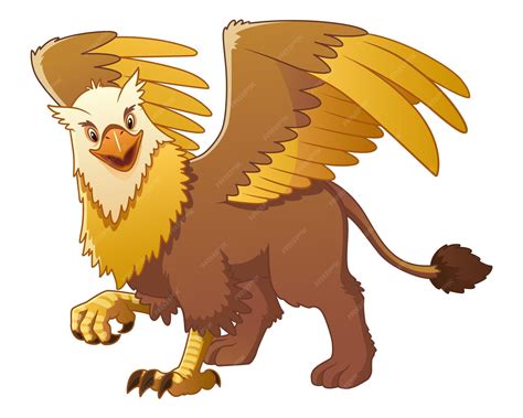Premium Vector | Griffin Cartoon Illustration