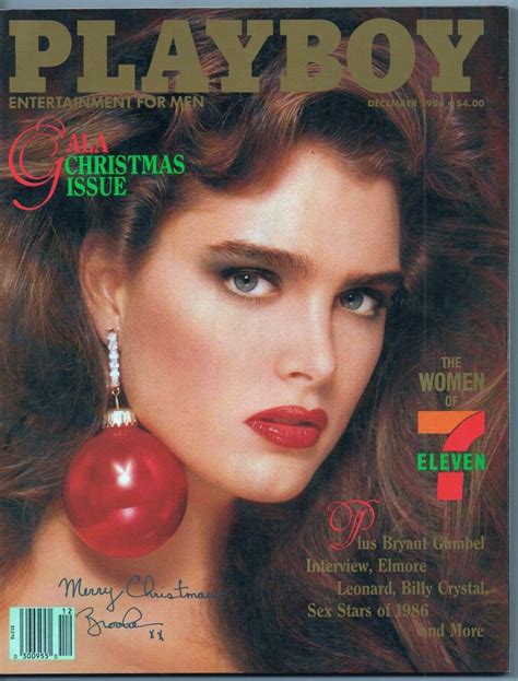 Playboy December 1986 Brooke Shields Laurie Carr Koko Gorilla Barbara