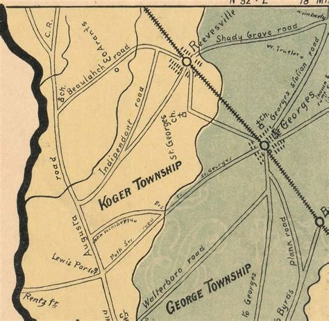 Dorchester County South Carolina 1900 Old Wall Map With | Etsy