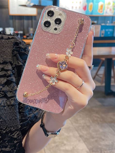 Glitter Hand Strap Phone Case | Capas bonitas de iphone, Capas de