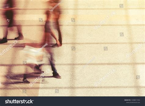 Group People Motion Blur Effect Unrecognizable Stock Photo 1438811354 ...