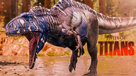 Path of Titans Mods - Divine Beasts Acrocanthosaurus - YouTube