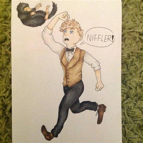 Newt Scamander Niffler by Flappymatsu on DeviantArt