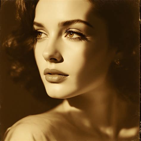 vintage hollywood portrait image vintage sepia portrait