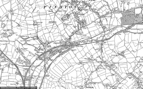 Historic Ordnance Survey Map of Pinxton, 1879 - 1898