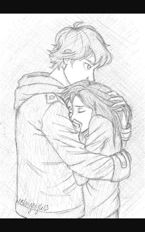 Cute Couple Hugging Drawing at PaintingValley.com | Explore collection ...