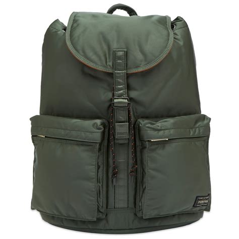 porter yoshida  tanker backpack sage green