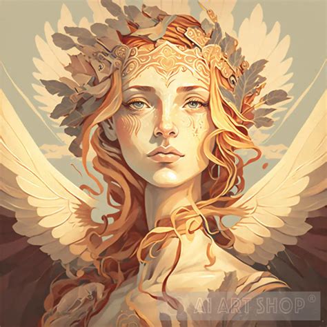 valkyrie, art noveau, norse, mythology, goddess, myth, magic, portr...