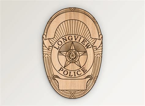 Longview Texas Police Badge SVG Vector Files | Vector911