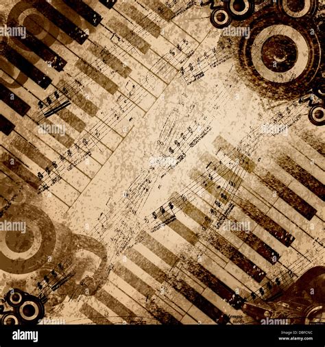 Music notes background Stock Photo - Alamy