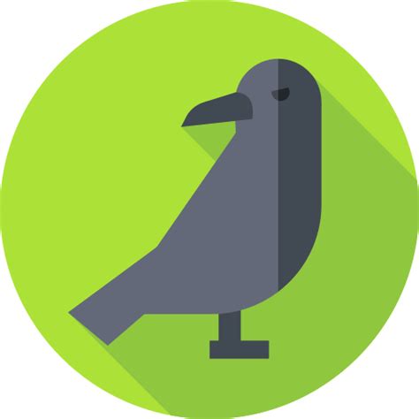 Raven Flat Circular Flat icon