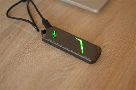 NVMe карман с RGB для внешнего m.2 SSD диска UnionSine Type-C 3.2 gen2 ...
