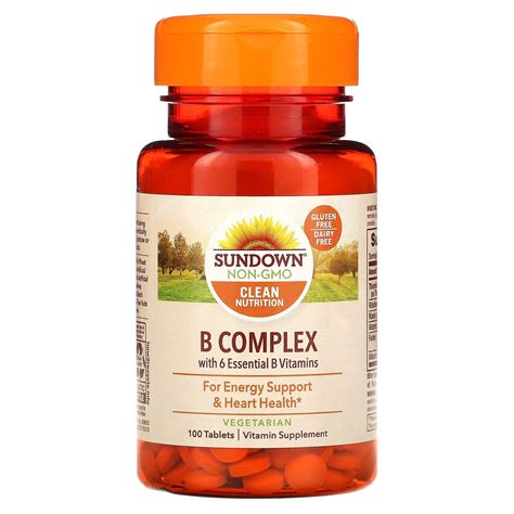 Sundown Naturals, B-Complex, 100 Tablets – vitabal-lb