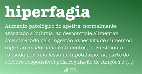 Hiperfagia - Dicio, Dicionário Online de Português