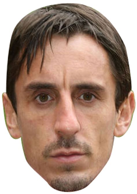 Gary Neville2 celebrity Party Face Fancy Dress - Celebrity-Facemasks.com