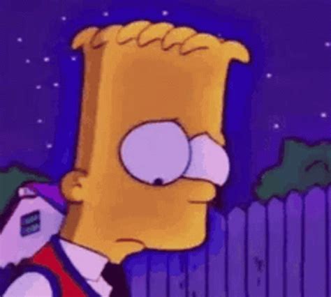 Aesthetic Bart Simpson Sad Gif