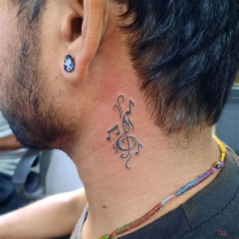 56 Ideas For Music Note Behind Ear Tattoo and Why They are So Popular ...