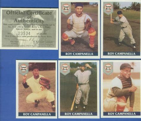 Front Row - 1993 ROY CAMPANELLA - Lot of (10) Complete 5-card Sets (Dodg