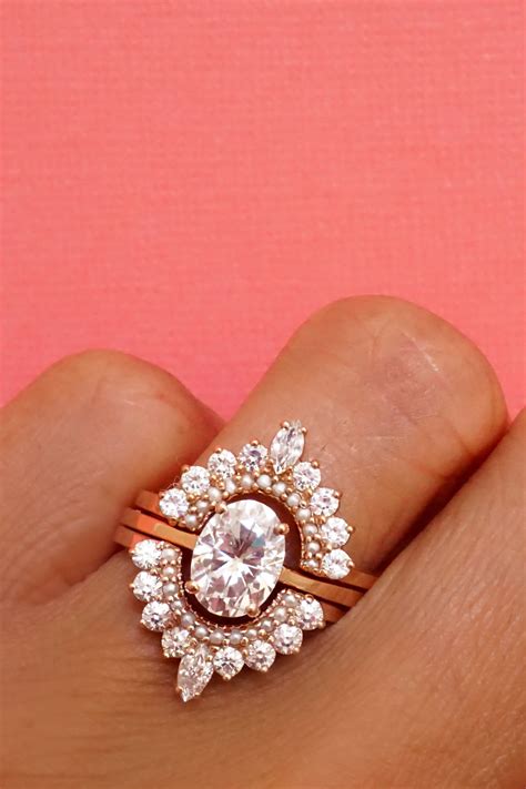 pearl wedding rings 1