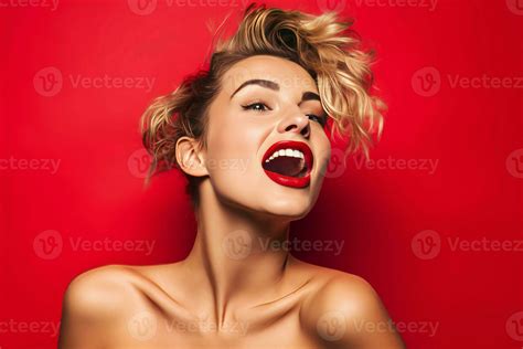 Confident woman with bun hairstyle. Generate ai 32292695 Stock Photo at
