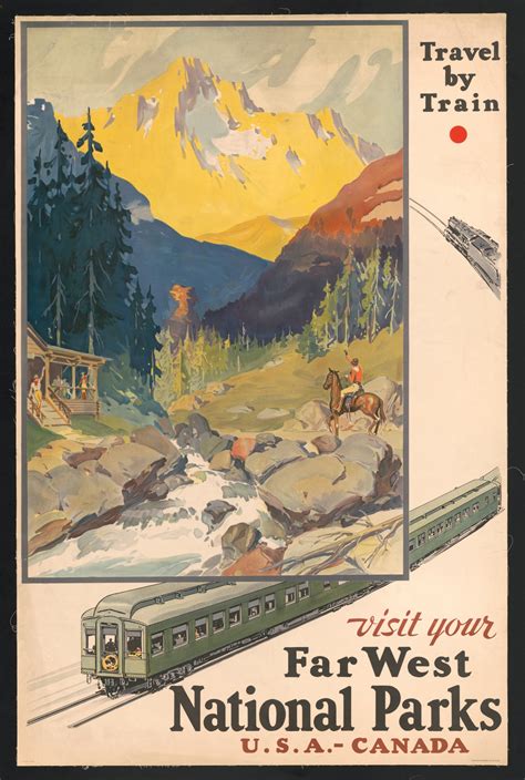 national parks travel poster  stock photo public domain pictures