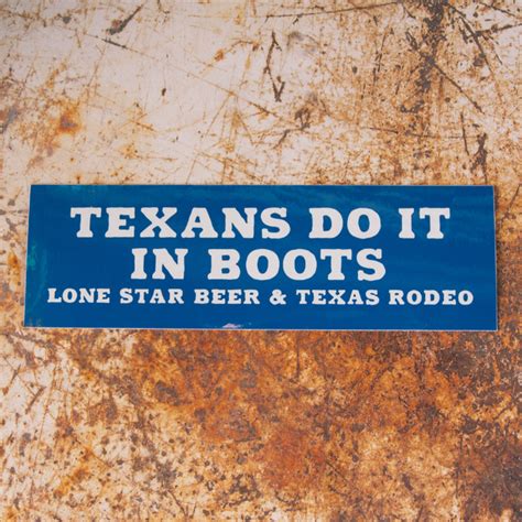 Texas Rodeo Mini Bumper Sticker – Lone Star Beer Store