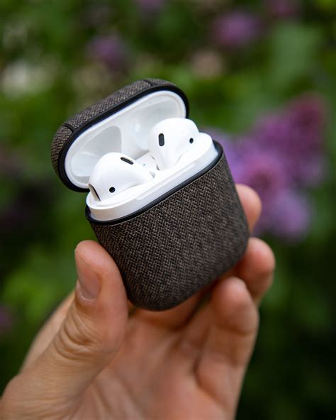 Чехол для Airpods 1/2 TEXTILE коричневый. Аксессуары оптом в Украине ...