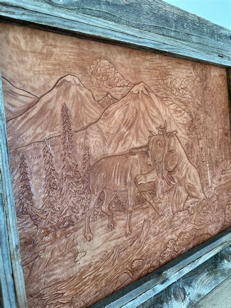 hand tooled leather art etsy