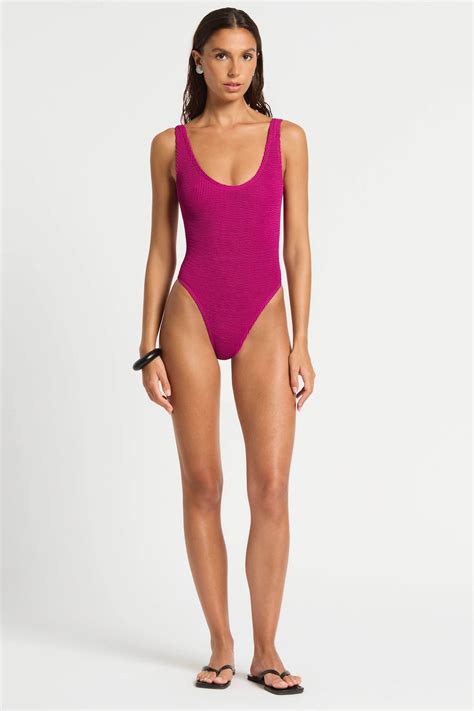 BOUND by Bond-Eye | Magenta Recycled Mara High-Leg One Piece Swimsuit