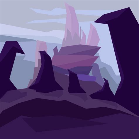 ArtStation - Purple hills