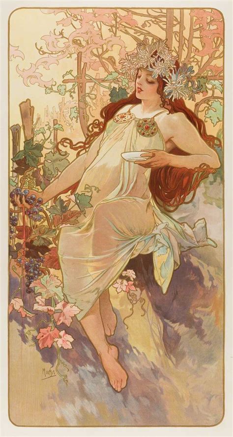 Alphonse Mucha | The Seasons (1896) | Artsy
