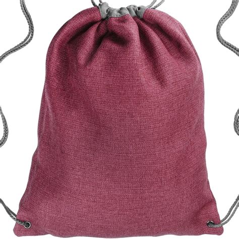 customized linen drawstring backpacks
