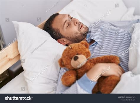 Man Sleeping Your Bed Teddy Bear Stock Photo 2208857445 | Shutterstock